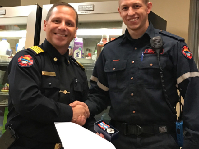 Billy Dowling accepting award